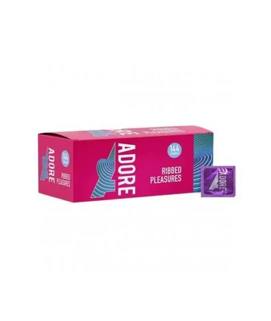 Adore Pleasure Kondome mit Riffeln 144 Stück von Pasante (0,12€ / Stück)