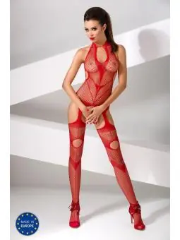 Roter ouvert Bodystocking BS053 von Passion