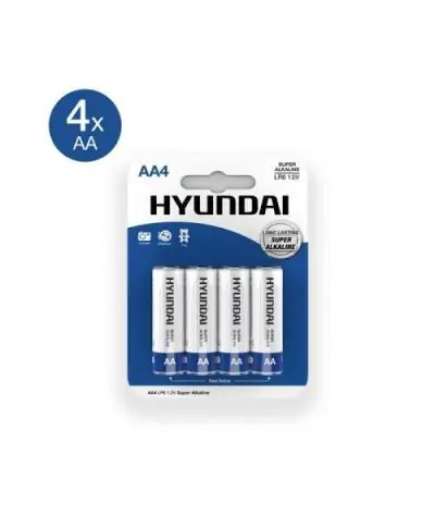 Super Alkaline AA Batterien - 4 Stück von Hyundai (0,75€ / Stück)