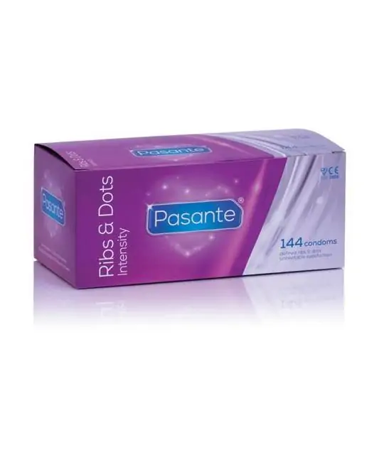 Pasante Ribs & Dots Intensity Kondome 144 Stück von Pasante (0,23€ / Stück)