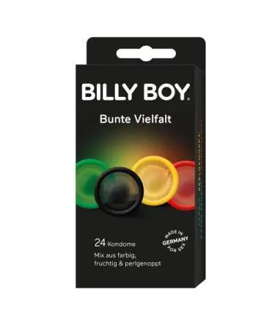 Billy Boy - Bunte Vielfalt - 24 Kondome von Billy Boy (1,25€ / Stück)