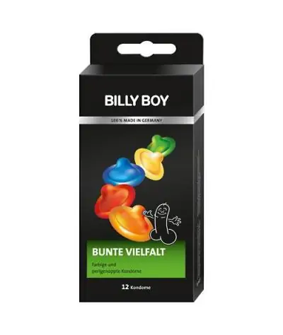 Billy Boy - Bunte Vielfalt - 12 Kondome von Billy Boy (1,50€ / Stück)