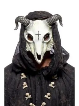 Goat Maske weiß/schwarz