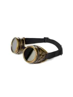 Steampunk Goggles gold/schwarz