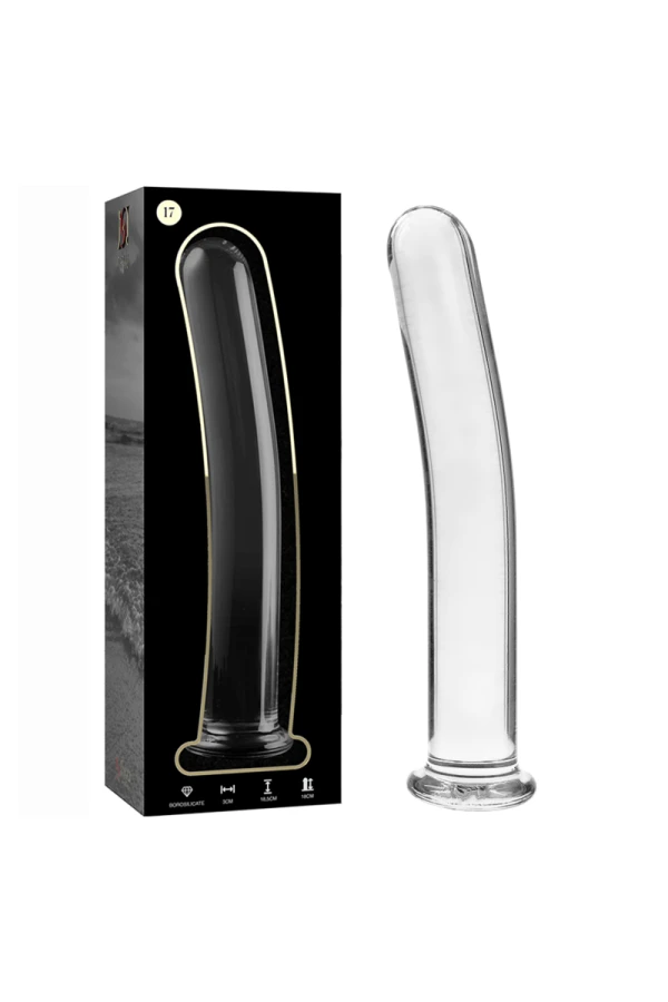 Modell 17 Dildo Borosilikatglas Klar 18.5 cm -O- 3 cm von Nebula Series By Ibiza